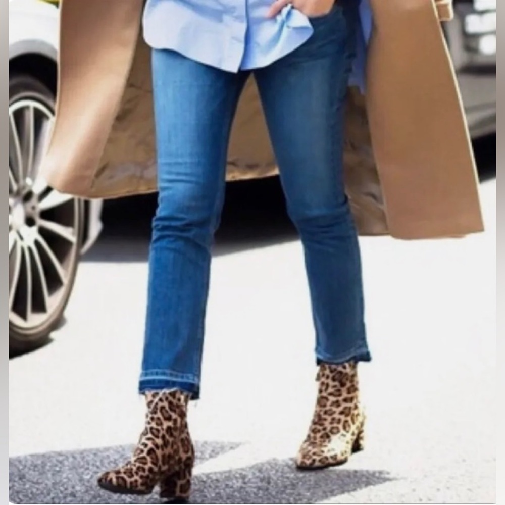 SOLD Michael Kors Izzy Undone Raw Edge Skinny Jeans - Picture 1 of 9